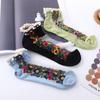Socks Pearl Mesh Shallow Mouth Spring Hosiery Boat Socks Embroidery Flowers Socks Short Socks