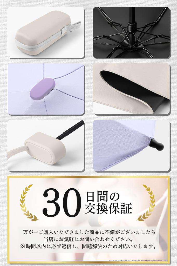 Prv Folding Umbrella with Storage 15cm Suitable for Sun and Large Stays Cools UV Light Heat Folding Umbrella for Men and Women Case, (Folded)