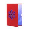 Festive Christmas Snowflake Pop up Card 3D Design with Vibrant Colors Christmas Greeting Card for Holiday