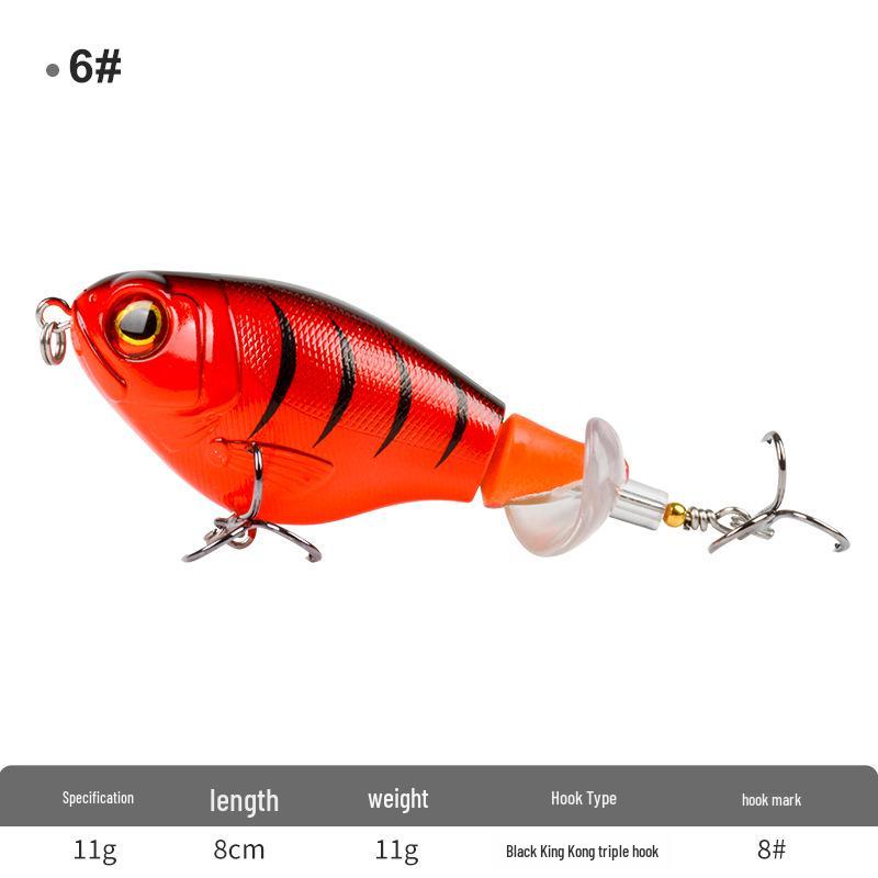 

Плавающий воблер с пропеллерной системой для дальнего заброса при ловле в пресной воде