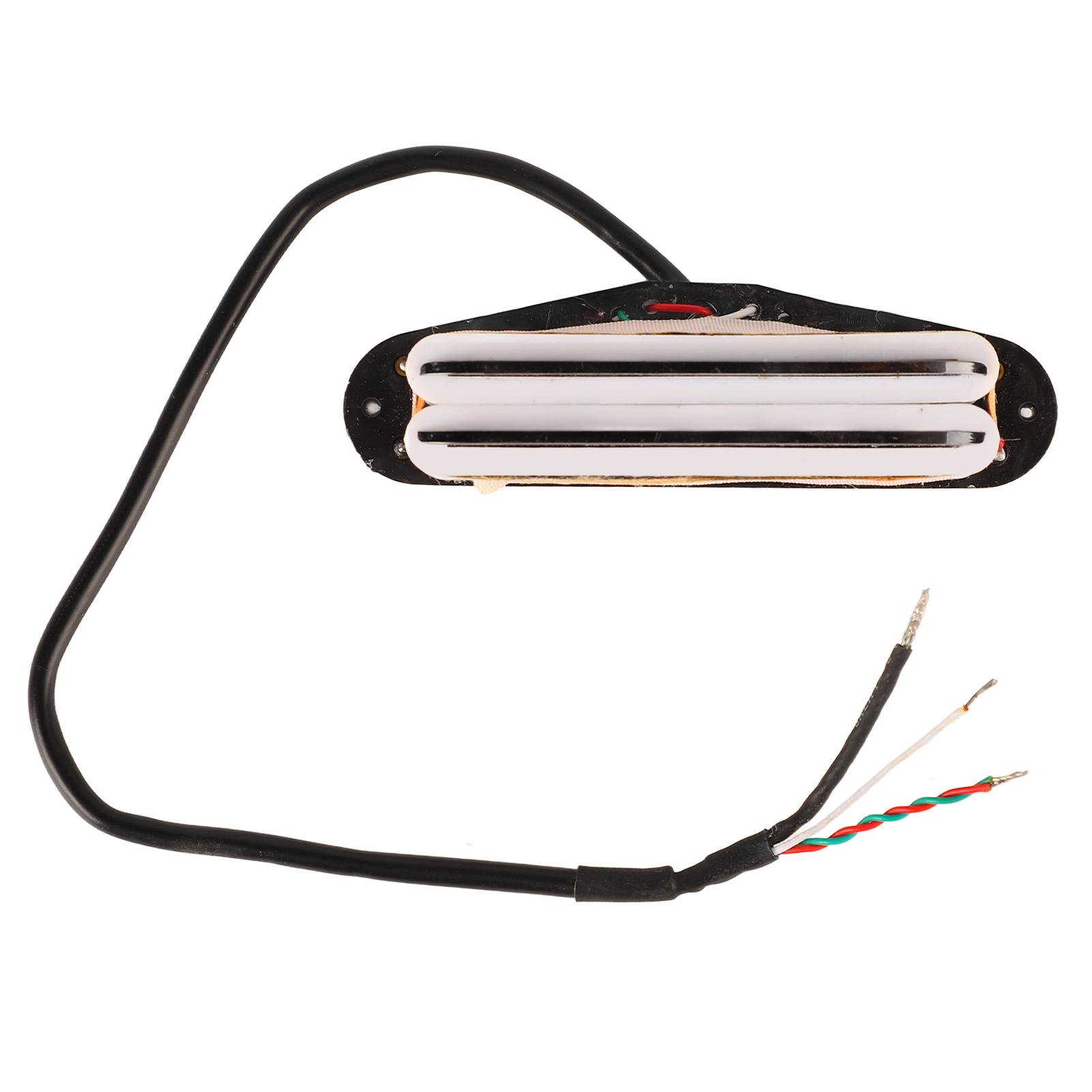 

Guitar Pickup 1 Coil Dual Hot Rail 4 Core Wire Metal Pick Up Instrument Accessory for Replacement