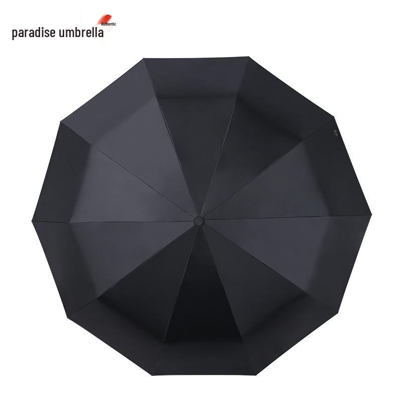 Paradise Fully Automatic 10-Rib XL Windproof Umbrella for Men - Double Person & UV Resistant with Custom Logo Printing.