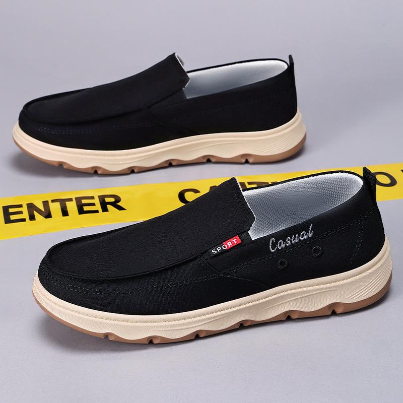 One-pedal shoes men's summer new comfortable and breathable old Beijing cloth shoes men's soft-soled men's shoes casual
