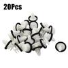 White Door Panel Clips with Sealer Perfect for Ford W713297 S300 Set of 20