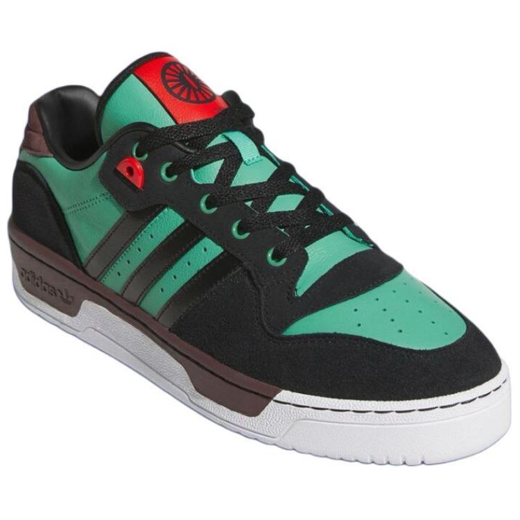 Demon Slayer x adidas Rivalry Low Tanjiro Unisex Sneakers Green Core-Black Pantone JI3312