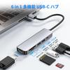 Hub with 4K HDMI Video PD 100W Fast USB Data and SD TF Card HDMI Type C Adapter for Working from No Setup Compatible with MacBook iPad Surface and