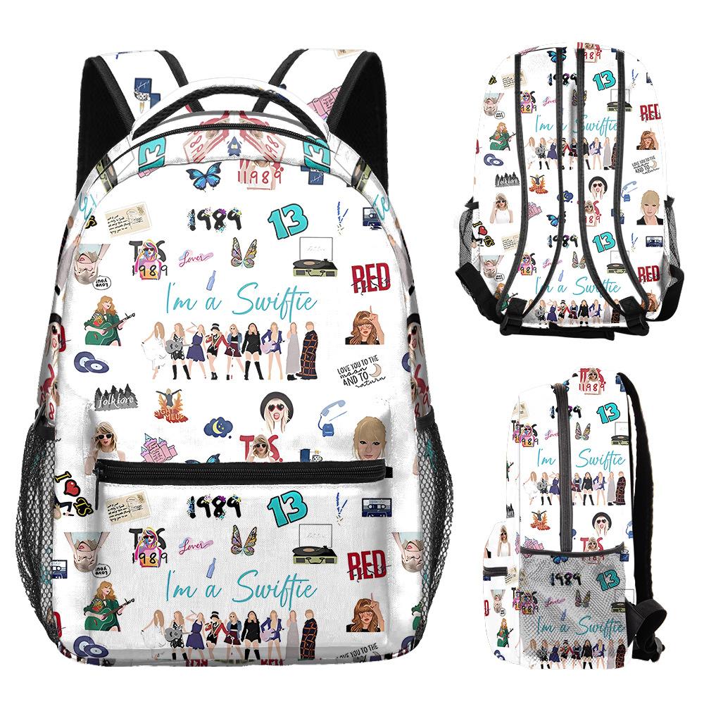 Taylor Swift Grund- und Sekundarschulrucksack, Kinderrucksack, Vollständig bedruckter Rucksack