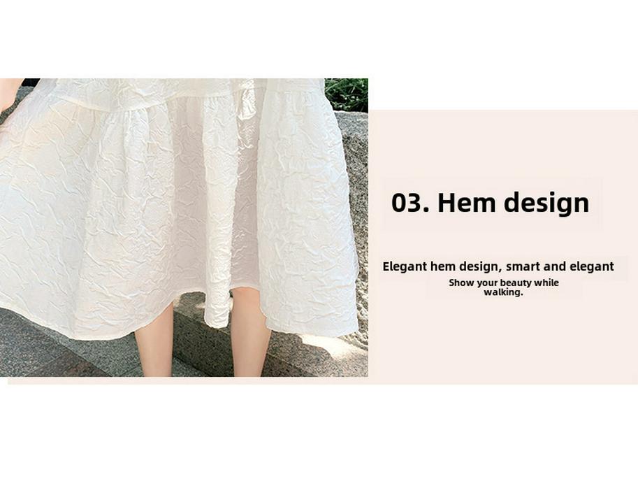 High-End Mid-Length Loose Maternity Dress - Short-Sleeved, Versatile, and Stylish for Summer and Spring