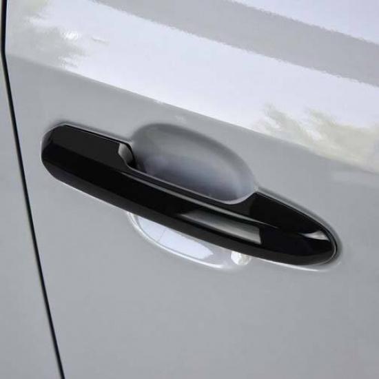 2019-2023 Toyota Rav4 Black Exterior Outside Door Handle Cover Decoration 4pcs | Painted | Scratch-Resistant | Plastic | Adhesive | Left | 4pcs