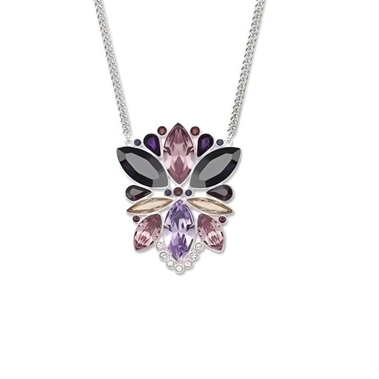 Swarovski Original Design Crystal Zircon Necklace Unisex necklace Silver 5019083 Box (Random Color)