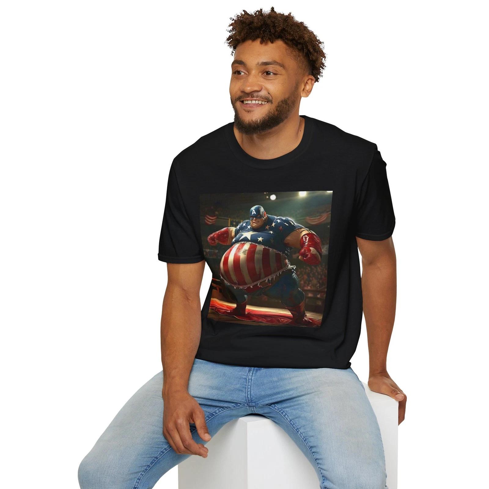 Funny Superhero Unisex T-Shirt, Casual Wear, Birthday Gift, Graphic Tee, [...] 3XL