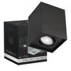 Spot De Plafond En Saillie PALLAD 1 Noir GU10 IP20 Carré EDO - Design Contemporain
