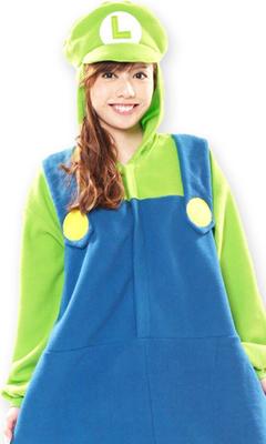 Super Mario Luigi Kigurumi Kostüm Unisex Bros. 165 cm-175 cm