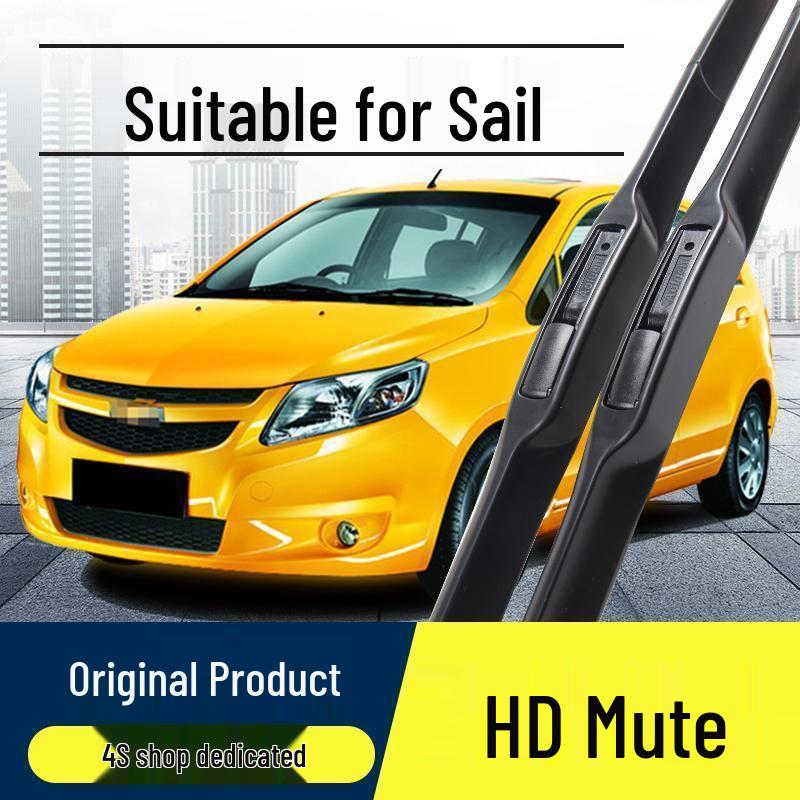 Frameless Front Wiper Blades for Chevrolet Sail 3 (Model 1011131518) 2015-2018 Sail 3 Pair