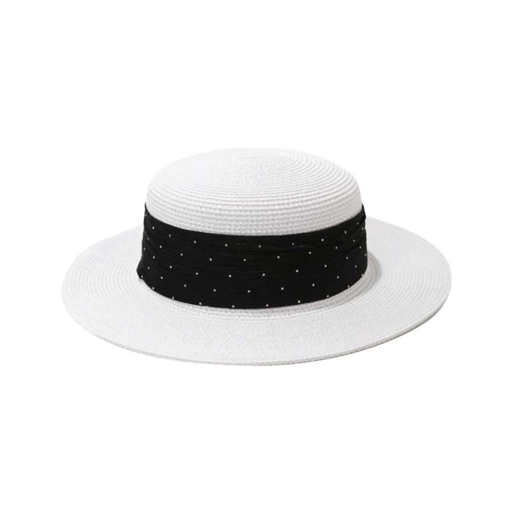 

Wide Brim Straw Woven Hat with Rhinestone Women s Sun Hat Retro Sunscreen Bucket Hat Beach білий