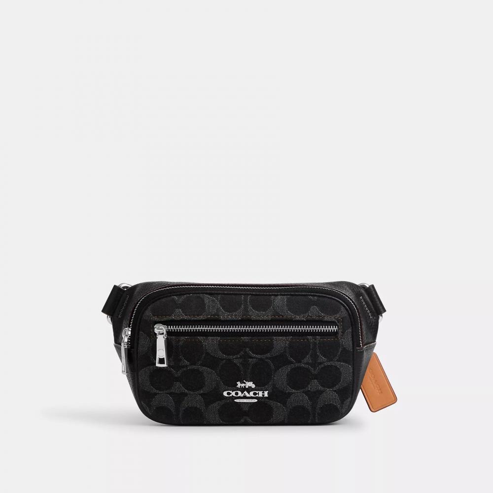 

Миниатюрная поясная сумка Coach из фирменного денима