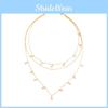 Chic Layered Star And Moon Pendant Necklace In Alloy Perfect For Elegant Occasions