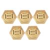 1-5 Pezzi Appendi Espositore Medaglie in Legno Scaffali Esagonali Espositore Medaglie Commemorative Giunzione Creativa Decorazione da Parete Scaffale Decorazione d'Onore