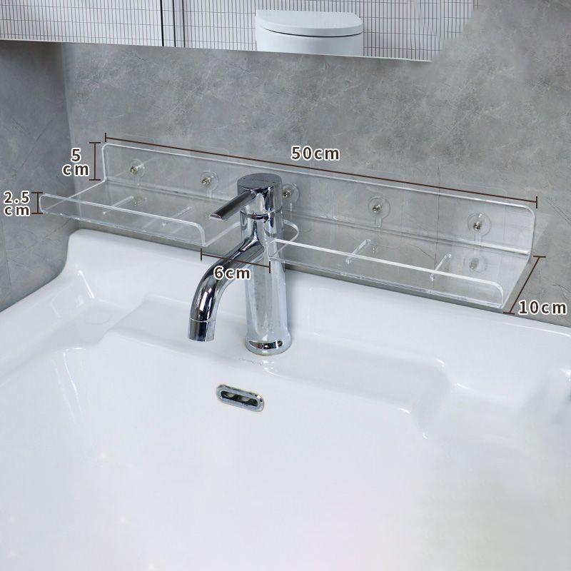 Acrylic Bathroom Shelf Organizer Over The Faucet,Bathroom Sink Shelf Over Faucet,Countertop Organizer Kitchen Above Sink Rack