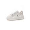 Women's 2026 autumn and winter new simple and versatile leather velvet warm muffin platform sports and leisure shoes
