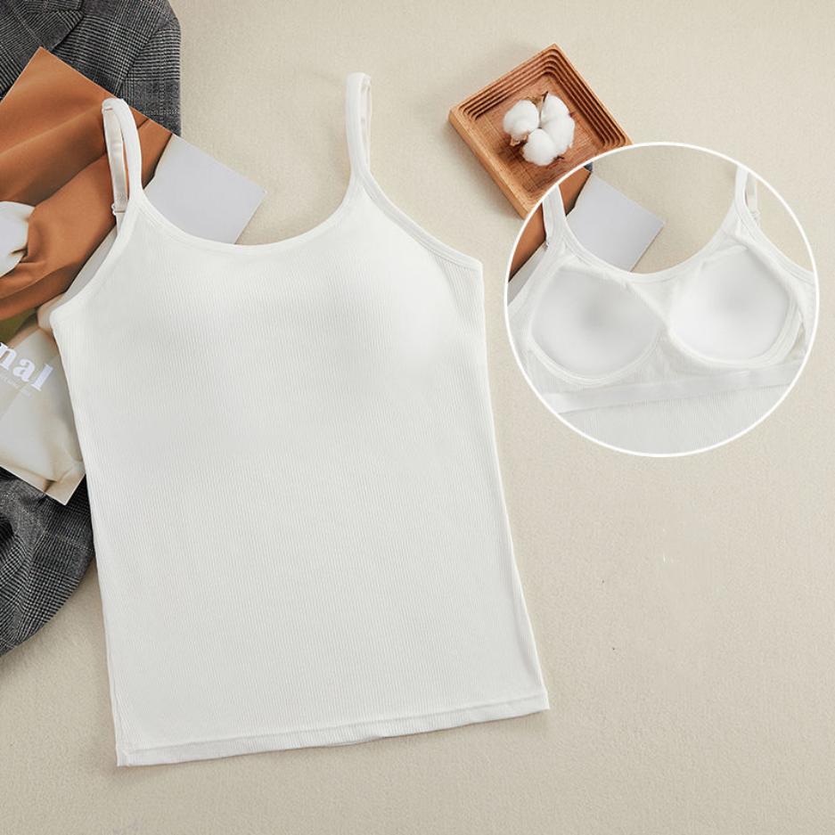 Modal suspender colete feminino sutiã almofada versátil sutiã livre integrado roupa interior