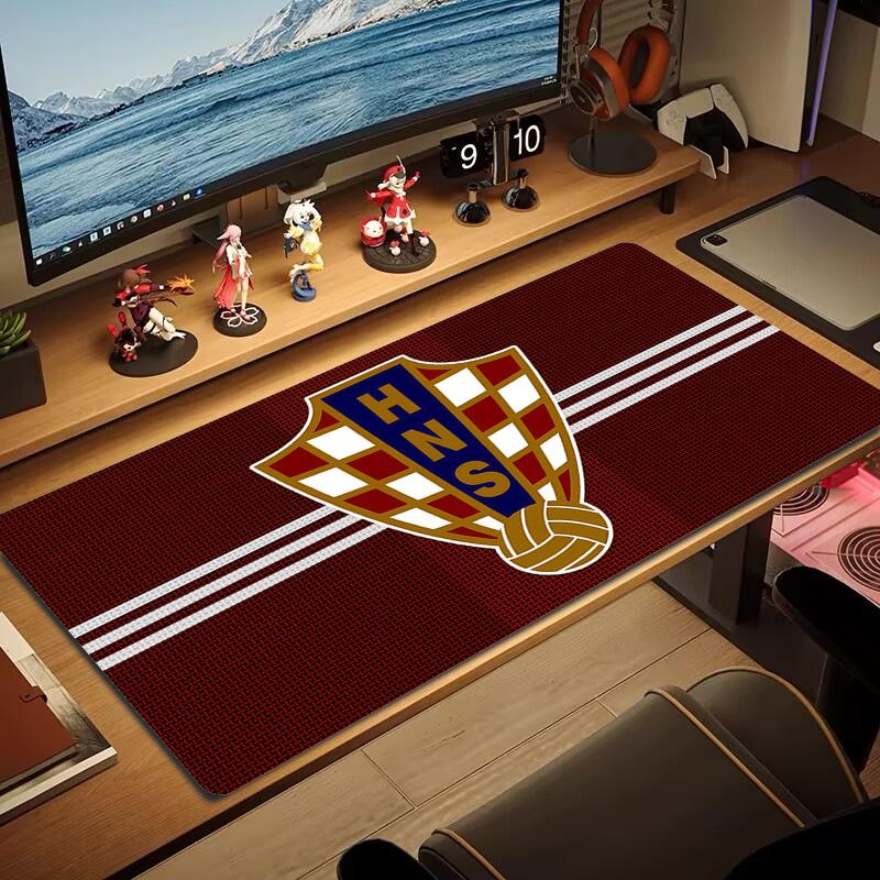 Croatia National Football Team Print Cushion Non-slip Laptop Tablet Big Mousepad XXL Mat Mini PC Playmat With Lock edge