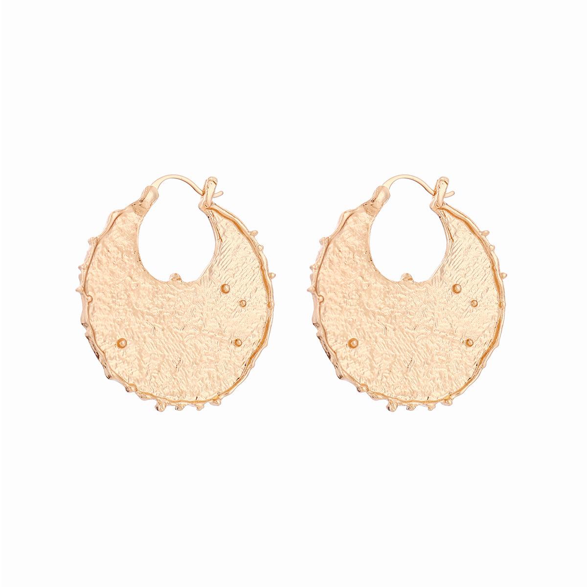 

European and American sweet alloy oil dripping flower earrings female personality versatile vacation wind leaf stud earrings