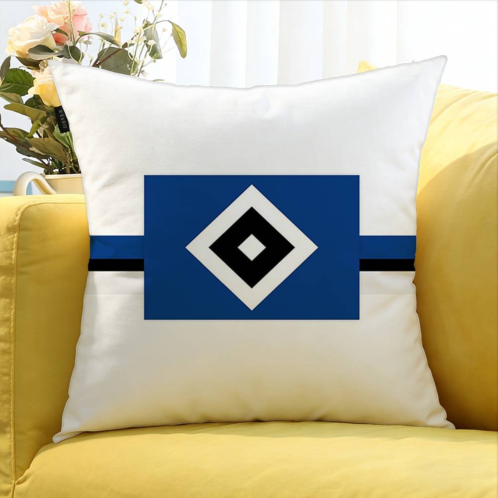 H-Hamburger SV HSV Various Sizes Square Pillow Case For Car Home Bedchamber Decor