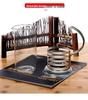 Glass French Press Coffee & Tea Maker with Built-in Frother