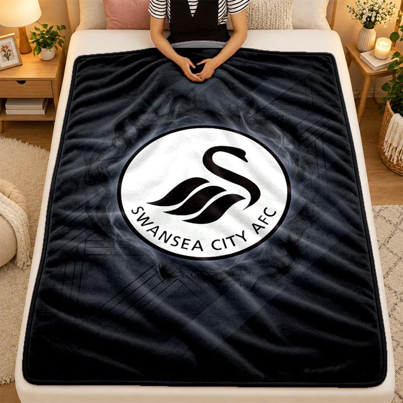 Pătură de flanelă Swansea City Pătură caldă moale pentru utilizare în interior pe canapea, pat, sufragerie