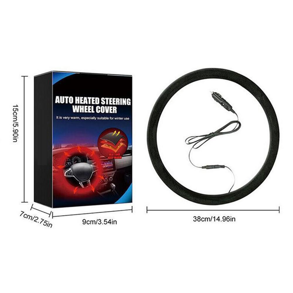 

Чехол на руль с подогревом Удобный чехол-грелка для рук на руль Чехол на руль с подогревом Нескользящие протекторы для руля чёрный