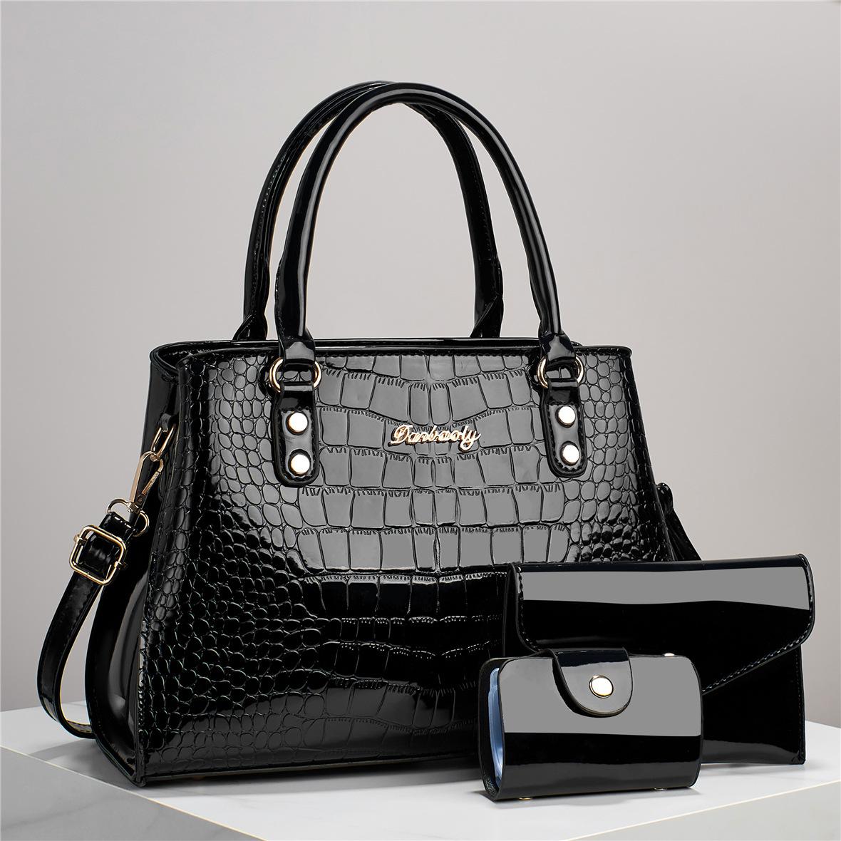 Fashion Crocodile Pattern Women S Crossbody Bag Large Capacity Casual Shoulder Bag Designer Handbag Commuting Tote Bag Women 31x13x22cm