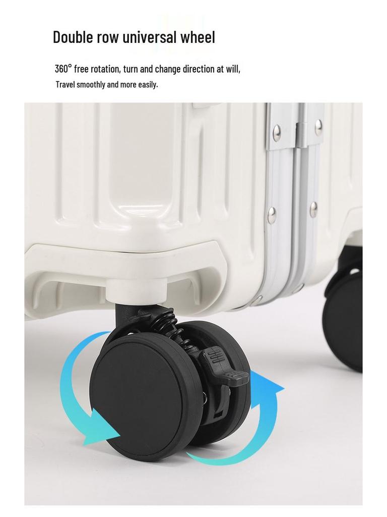 20-calowy Wielofunkcyjny Bagaż Podręczny Wysokiej Jakości z Kółkami Hamulcowymi i Ładowarką