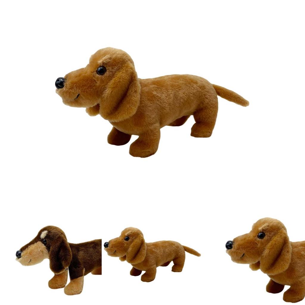Cute And Cuddly Shorthair Dachshund Plush Toy Available In 3 Colors!" Characters)