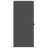 Storage Cabinet Black 60 X 40 X 90 Cm Steel