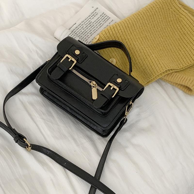 Retro Bag Women'Snewest Trendy Fashion Portable Small Square Bag All-Match Ins Shoulder Messenger Bag