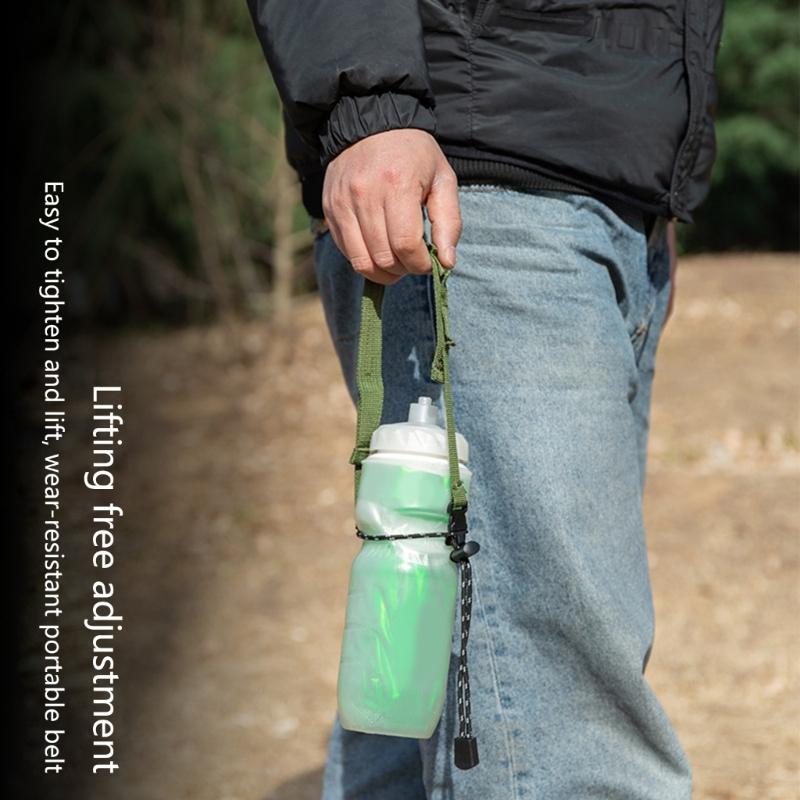 Water Bottle Handle Strap Adjustable Shoulder Strap Water Bottle Holder Outdoor Beverage Carriers Outdoor Tool Strap
