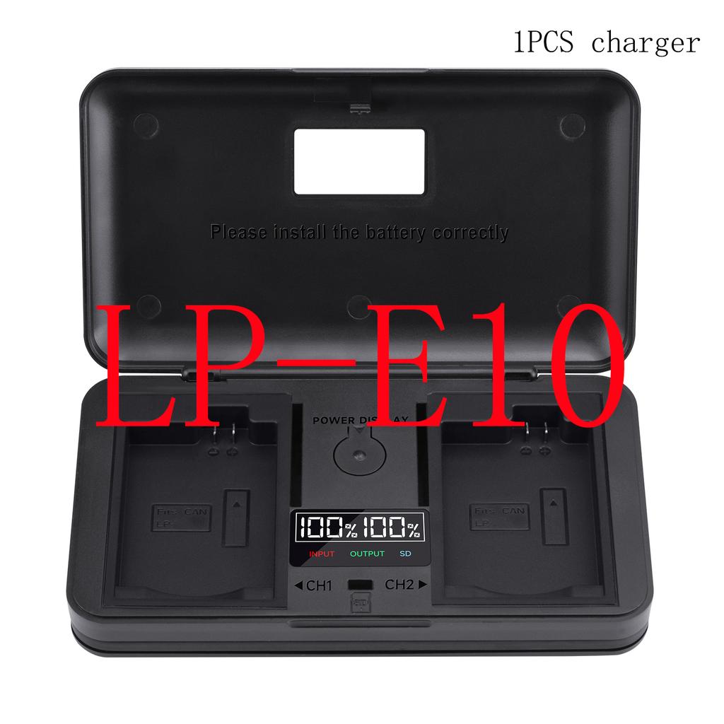 LCD Smart Charger Case Multi-function Battery Storage Box for Canon LP-E5 E6 E8 E10 E12 E17 NB-2L 7L 10L BP-511 Camera Battery