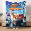 1pc Blaze and the Monster Machines Blanket, Gift, for Men and Women, Soft Blanket, Good for Sofa Bed Couch Travel, Lightweight Flannel Blanket