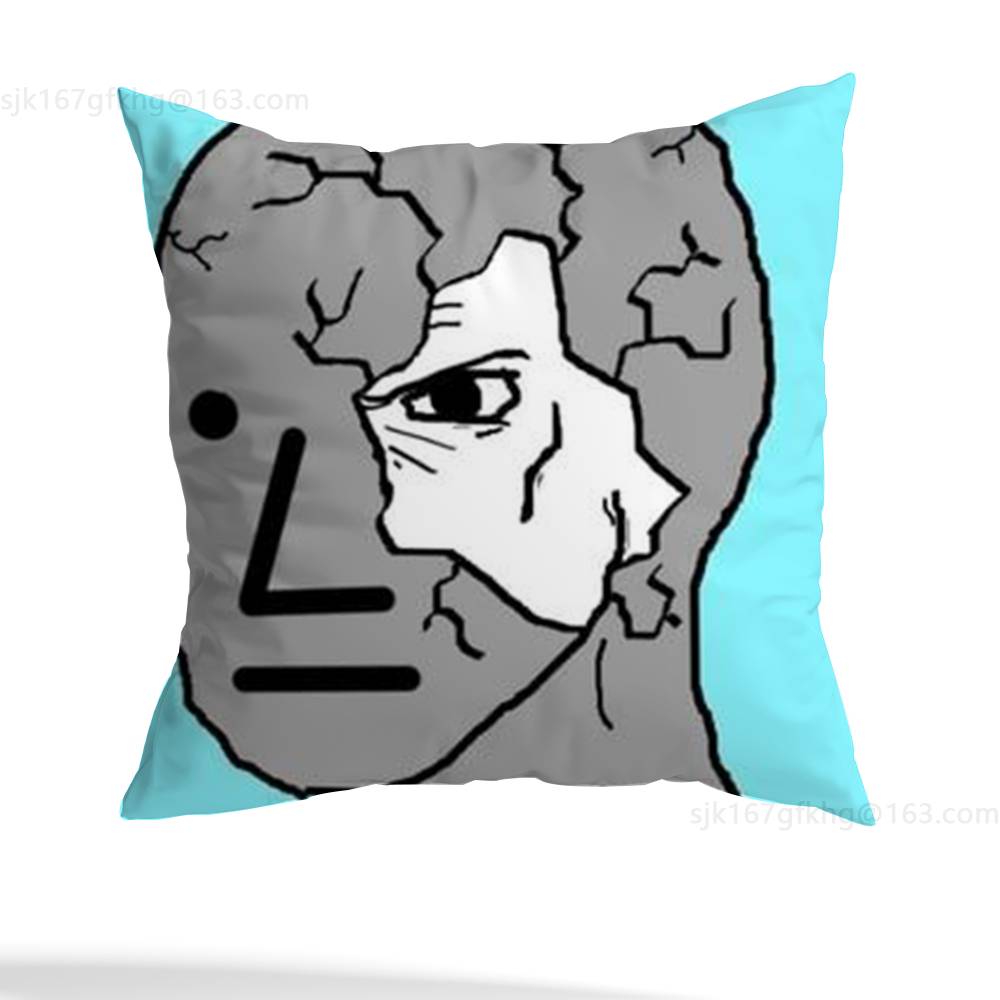 Wojak Soyjak pillowcase casual style decoration suitable for home decoration excluding pillow core