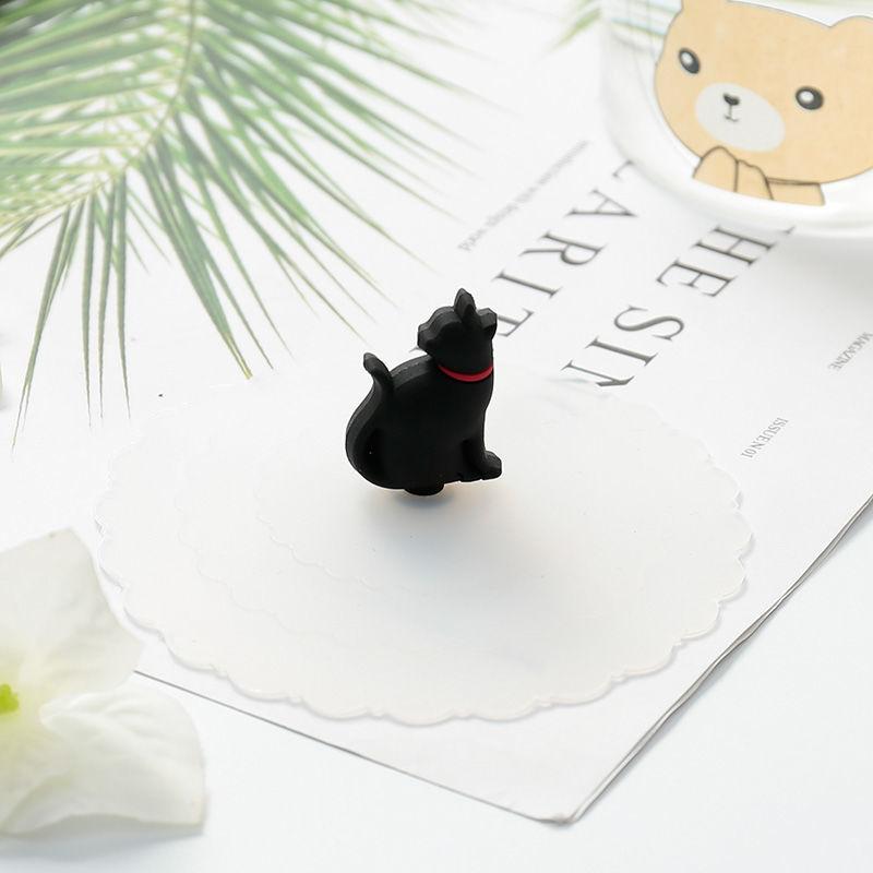 250 ml Cute  Black Cat Glass Coffee Mug Set Handgrip Animal Shaped Milk Water Juice Mugs Tea Cup Japanese Style Kawaii Gift Home