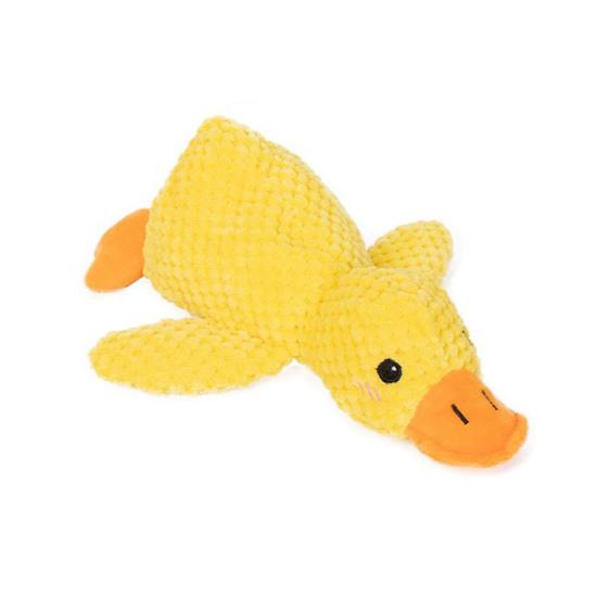 

Dog Toys Duck Shape with Sound Chew Toy Soft Safe Odor-Free Interactive Stress Relief Plush Toy for Home S