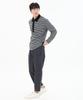 CUSTOMUS Men'S Modified Pocket Cut-Out Baggy Fit Full E-Elastic Waist Crotch Slacks Cxs26Swpt210 Gry