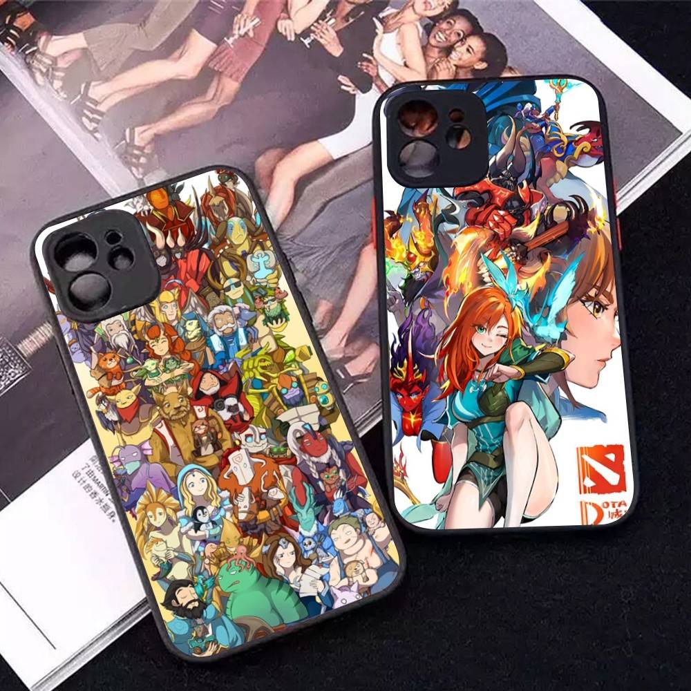 Game D-Dota 2 For IPhone 15 16 Pro Max 11 12 13 14 XS XR X Plus 16E Matte Translucent Phone Cover