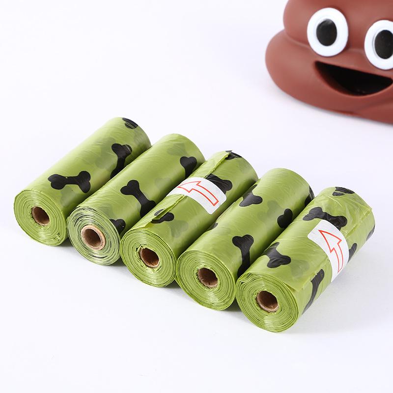 "Upgraded Pet Poop Picker with Large Degradable Bag Dispenser In Poop Shape"