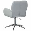 Swivel Chair 54 X 58 X 90 Cm Light Gray Fabric