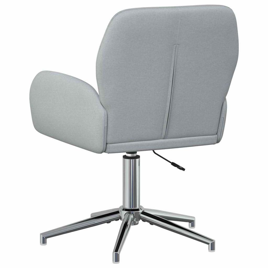 Swivel Chair 54 X 58 X 90 Cm Light Gray Fabric