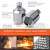 Sockets Set 1/4 Adapter 3/8 Drive Tools For Mechanic 6pcs Ratchet Wrench Stainless Steel Converter Sleeve Head