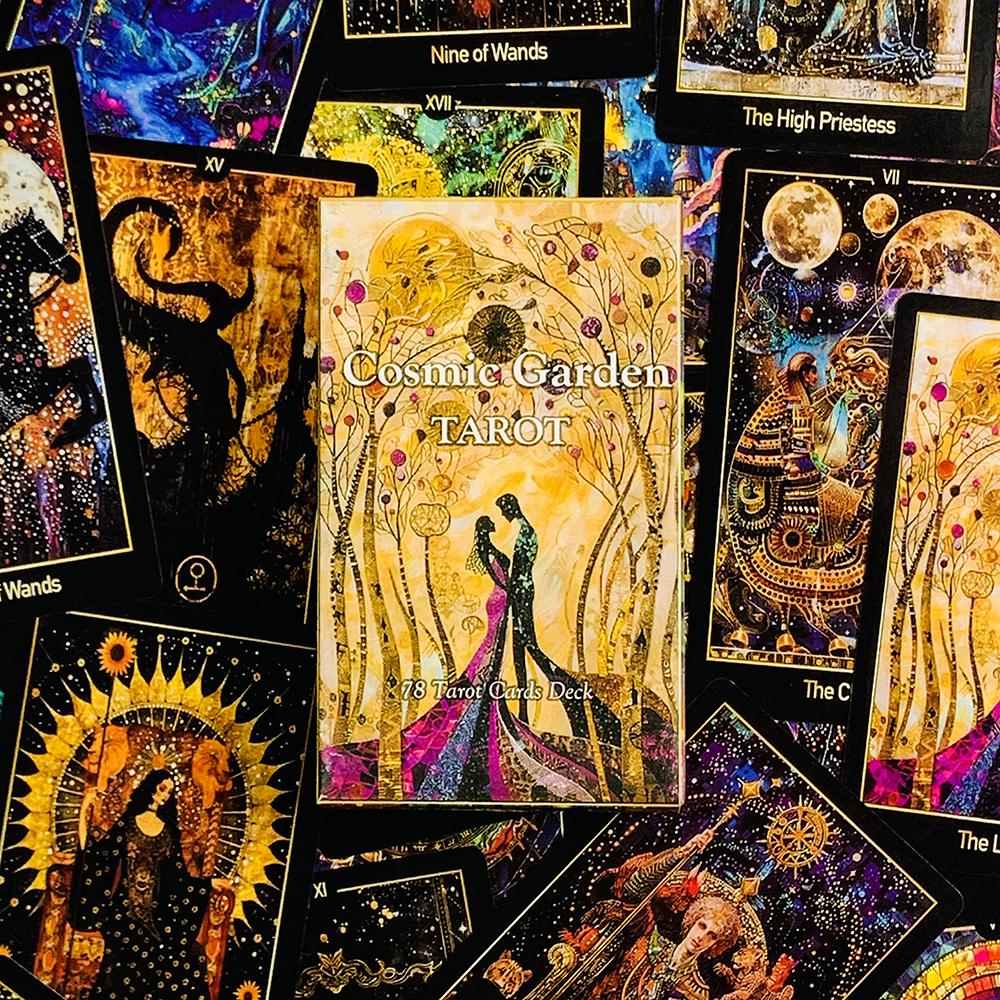 Newest Cosmic Garden Tarot Deck Tarot Cards Fortune Telling Game Card Divination Fate Party Oracle Board Game Family Party Game
