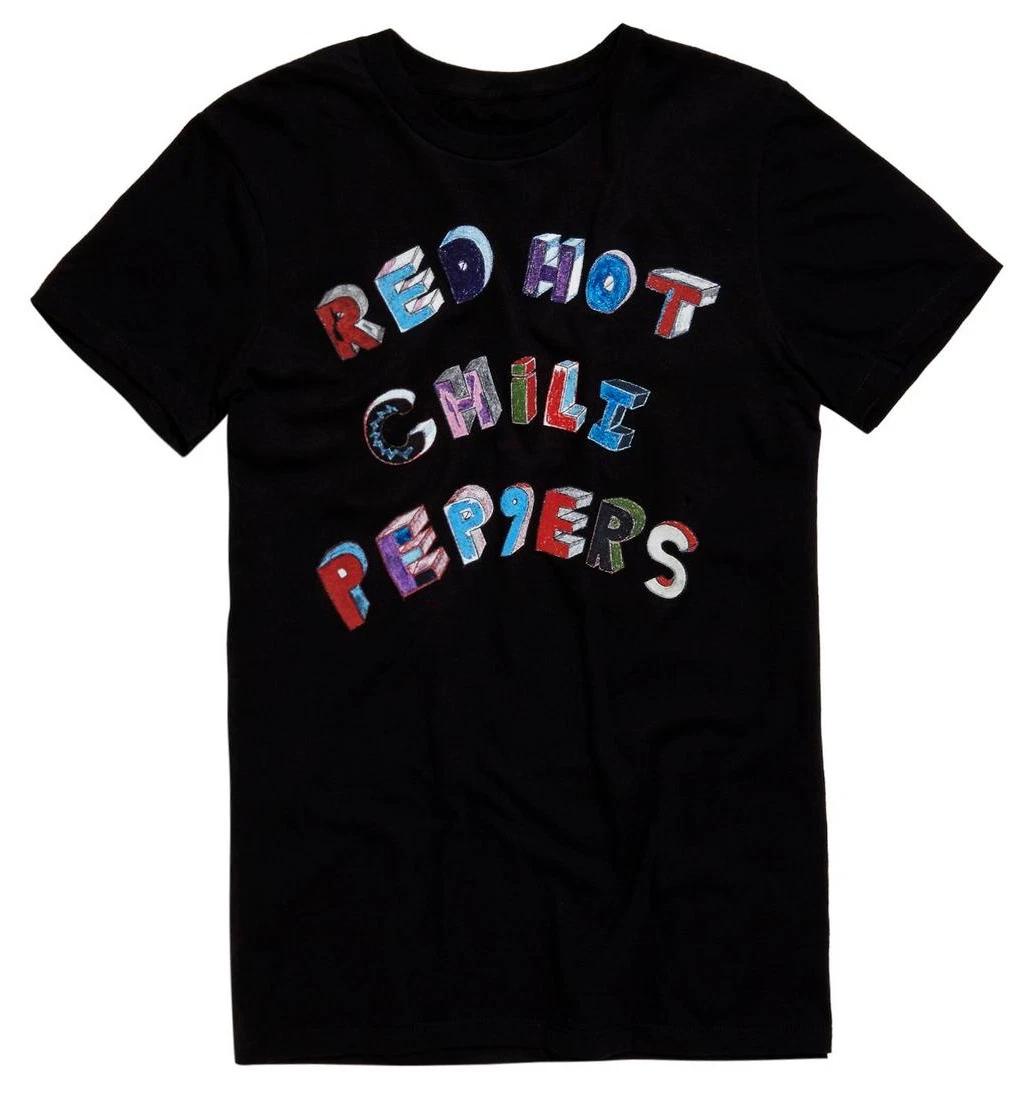 

Red Hot Chili Peppers COLOR SKETCH RHCP ROCK 100% Cotton T-shirt Mens Tees Top NEW 100% Authentic M